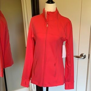 Coral pink active wear jacket